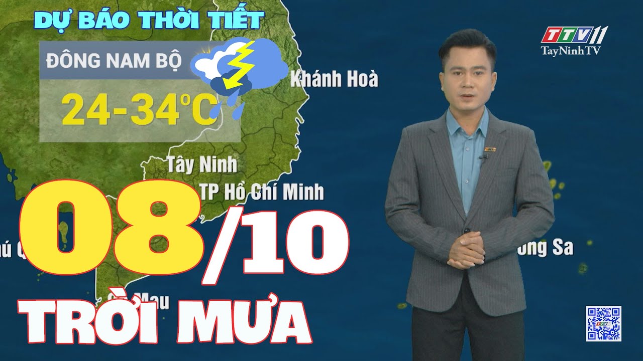 Bản tin thời tiết 08-10-2024 | TayNinhTVENT